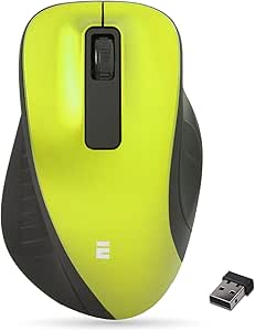 Everest SM-360 Usb Yeşil 3D Optik Süper Sessiz Alkalin Pil Kablosuz Mouse