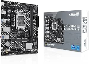 ASUS PRIME H610M-F D4 R2.0 Intel H610 LGA1700 DDR4 3200 HDMI M2 USB3.2 mATX ASUS 5X PROTECTION III, Armoury Crate, AI Suite 3