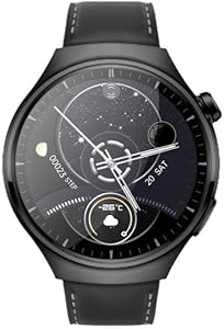 Sunix Amoled Ekran Deri ve Metal Çift Kordonlu 46mm Akıllı Saat WT4 PRO Siyah