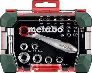 Metabo bit-ve Ratschenset promosyon 26-parça, 626701000