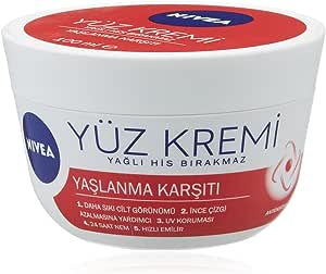 NIVEA Yaşlanma Karşıtı Yüz Kremi 100 ml, 24 Saat Nemlendirici Yüz Kremi, UV Koruması