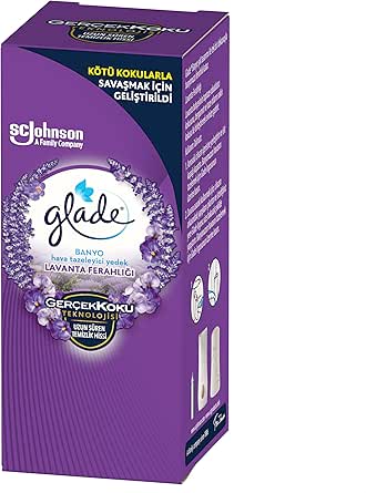 Glade Banyo Hava Tazeleyici Yedek Lavanta Ferahlığı, 10 ml, Beyaz