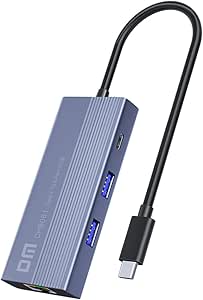 DM CHB061 Type-C to 4K HDMI 3*USB3.0 Gigabit Ethernet PD 60W Çoklayıcı Hub