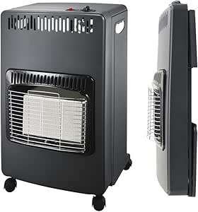 Aygaz İç Mekan Isıtıcı Eko BL4200C, Katlanır Oda Isıtıcısı, Piezo Çakmak, Güvenli Bağlantı Seti Dahil LPG’li Isıtıcı, 3 Isı Kademeli, Tekerlekli, Siyah