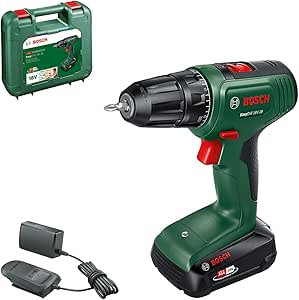 Bosch Home And Garden Easydrill 18V-38 Akülü Vidalama Makinesi (1 Akü 2,0 Ah, 18 Volt Sistem, Çanta içinde) – Akülü Ittifak Aksiyonu