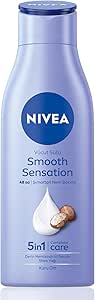 NIVEA Derin Nemlendirici Vücut Sütü Smooth Sensation 250ml, Kuru Cilt, Shea Yağı, 48saat Nem, Yumuşak Cilt