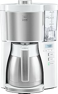 Melitta Look V Therm Tımer (Termoslu & Zaman Ayarlı) Filtre Kahve Makinesi Beyaz