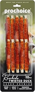 Prochoice Twisted Chicken, Köpekler için Ördek Derili Burgu Ödül Çubuğu 10 Parça