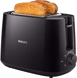 Philips HD2581/90 Ekmek Kızartma Makinesi, Otomatik Kapanma, Buz Çözme İşlevi, Siyah
