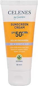 Celenes Herbal Güneş Kremi, Kuru ve Hassas Ciltler, 50 Spf, 50ml