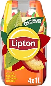 Lipton Ice Tea Şeftali Aromalı Soğuk Çay Pet 4 x 1 L