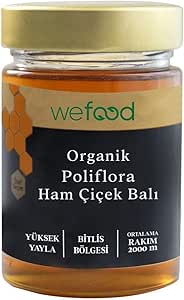 Wefood Organik Poliflora Ham Çiçek Balı 460g