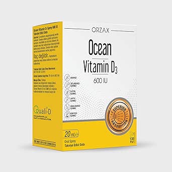 Ocean Vitamin D3 600 IU 130 Puf Oral Sprey (1 x 20 mL)