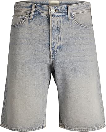 Jack %26 Jones Erkek JJIALEX JJORIGINAL SHORTS MF 784 Şort, Blue Denim, L