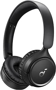 Soundcore by Anker H30i Bluetooth Kulaklık, 70 Saat Oynatma, 40mm Sürücüler, Bluetooth 5.3, Ultra Hafif, Uygulama Destekli, Siyah