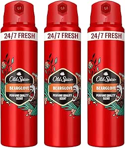 Old Spice Bearglove Erkek Sprey Vücut Deodorantı 150 ml 3lü paket