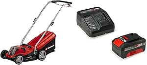 Einhell GE-CM 18/33 Li – Solo, Akülü Çim Biçme Makinesi ve Einhell 18V 4,0 Ah PXC Starter Kit (Başlangıç Seti)
