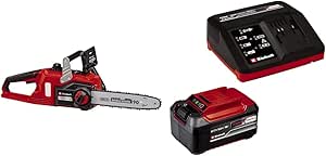 Einhell FORTEXXA 18/30 – Solo, Akülü Ağaç Kesme ve Einhell 18V 5,2 Ah & 4A Fastcharger, Akü & Şarj Cihazı