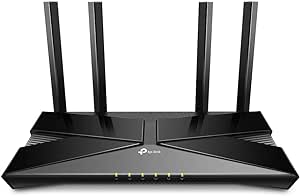 TP-Link Archer VX1800v, AX1800 Mbps, 4 Gigabit LAN Portları + 1 USB 2.0 Port, MU-MIMO, Super VDSL, Tether Uygulaması ile Kolay Kurulum, Dual-Band Fiber Destekli Wi-Fi 6 VDSL/ADSL Modem Router
