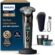 Philips i9000 SkinIQ Islak & Kuru Tıraş Makinesi, 360° Hassas Başlıklar, Yapay Zeka Destekli, Seyahat Çantası ve Temizleme Ünitesi, X9002/30