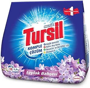 Tursilmatik Leylak Bahçesi Toz Çamaşır Deterjan 1,5 kg, Leylak Bahçesi 1.5kg