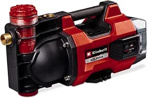 Einhell Akülü Bahçe Pompası AQUINNA 18/30 F LED Power X-Change (18 V, Maks. 3000 L/h Su Aktarımı, 2 Akü Yuvası, Çift Çalışma Süresi, ECO/BOOST Modu, Ön Filtre) – 4180430