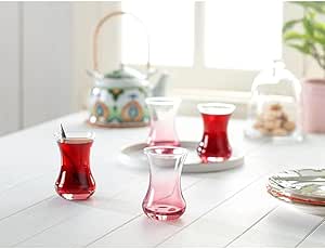 Madame Coco Lavem-Pink Touch 6-lı Çay Bardağı Seti