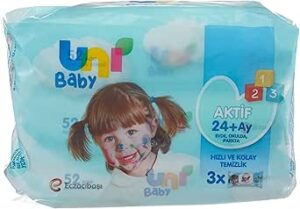 Uni Baby Aktif Simple Clean 3×52’li Islak Mendil