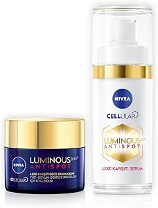 Nivea Luminous630 Leke Karsiti Serum 30ml + Luminous630 Leke Karsiti Gece Yüz Kremi 50ml