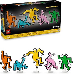 LEGO Art Keith Haring – Dans Eden Figürler 31216 – Yetişkinler için Sergilenebilir Koleksiyonluk Yaratıcı Model Yapım Seti (1773 Parça)