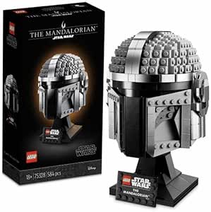 LEGO® Star Wars™ Mandalorian™ Kaskı 75328 – Yetişkinler için Koleksiyonluk Sergileme Modeli Yapım Seti (584 Parça)