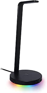 Razer Base Station V2 Chroma – USB hub’lı ve RGB aydınlatmalı kulaklık standı (7.1 surround sesli USB hub, entegre kulaklık tutucu, kaymaz stand, Chroma RGB) siyah