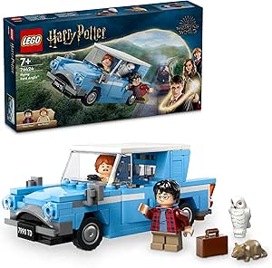 LEGO Harry Potter Uçan Ford Anglia 76424-7 Yaş ve Üzeri Harry Potter Hayranları için Harry Potter ve Ron Weasley Minifigürü İçeren Koleksiyonluk Yaratıcı Oyuncak Yapım Seti (165 Parça)