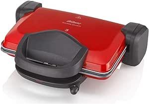 Arzum AR2009 Sultane Granite Izgara Ve Tost Makinesi, 1800 W, Paslanmaz Çelik, Kırmızı