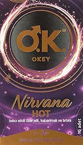Okey Nirvana Hot Prezervatif 10 Adet