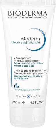 Bioderma Atoderm Intensive Foaming Gel Çok Kuru ve Atopi Eğilimli Ciltler için Niasinamid İçeren Onarıcı Temizleme Jeli Bebek, Çocuk ve Yetişkin Kullanımına Uygun
