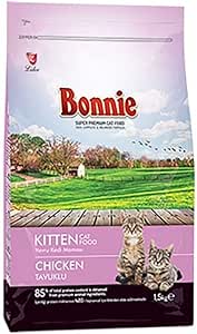Bonnie-Tavuklu Yavru Kedi Maması 1,5 kg