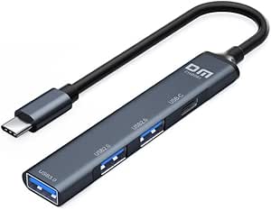 DM CHB081 Type-C to 4 Portlu USB 3.0 / USB 2.0 Çoklayıcı Dönüştürücü Hub