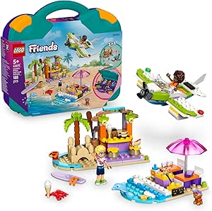 LEGO Friends Yaratıcı Plaj ve Seyahat Bavulu 42672-5 Yaş ve Üzeri Çocuklar için Mini Bebek İçeren Yaratıcı Oyuncak Yapım Seti, Doğum Günü Hediyesi (188 Parça)