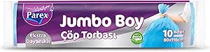 PAREX Ekstra Dayanıklı Çöp Torbası Jumbo Boy 10’Lu