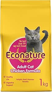 Econature Yetişkin Kedi Mamasi Tavuklu 1 Kg Sari Ambalaj