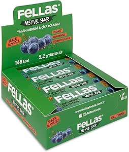 Fellas Meyve Bar, Chialı ve Yaban Mersinli, 40gr x 12 Adet