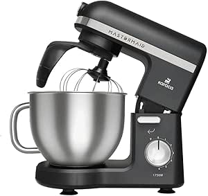 Karaca Mastermaid Chef Pro 1750 W Çift Kollu Stand Mikser, Shiny Black