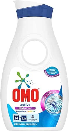 Omo Active Sıvı Çamaşır Deterjanı Beyazlar ve Renkliler 910 ml 14 Yıkama