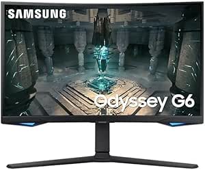Samsung Odyssey G65B LS27BG652EUXUF 27 2560×1440 240Hz 1ms HDMI DP HDR 600 Curved Gaming Monitor