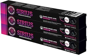 Sirius Premium Single Kapsül Kahve Guatemala (Nespresso Uyumlu) 3lü Set (30 Kapsül)