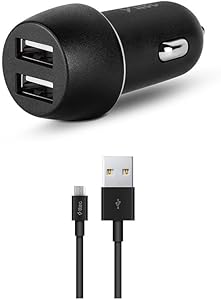 ttec SmartCharger Duo 3.1A Araç Şarj Aleti Çift USB + Micro USB Kablo Siyah