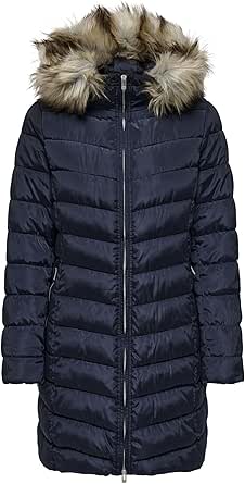 ONLY ONLELLAN QUILT HOOD FUR COAT LIFE CC OTW Dış Giyim Kadın