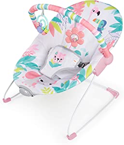 Bright Starts Comfy Ana Kucağı Yatıştırıcı Titreşimler Bebek Koltuğu – Kumaş Oyuncaklar, Müzik ve Çıkarılabilir Oyuncak Barı, 0-6 Ay, 9 kg’a Kadar (Whimsical Wild)