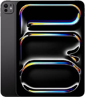 Apple iPad Pro 11 inç, M4 çip ile: Ultra Retina XDR Ekran, Nano-Texture Cam, 1 TB, 12 MP Ön/Arka Kamera, Wi-Fi 6E + hücresel bağlantı, Face ID, Tüm Gün Süren Pil Ömrü — Uzay Siyahı